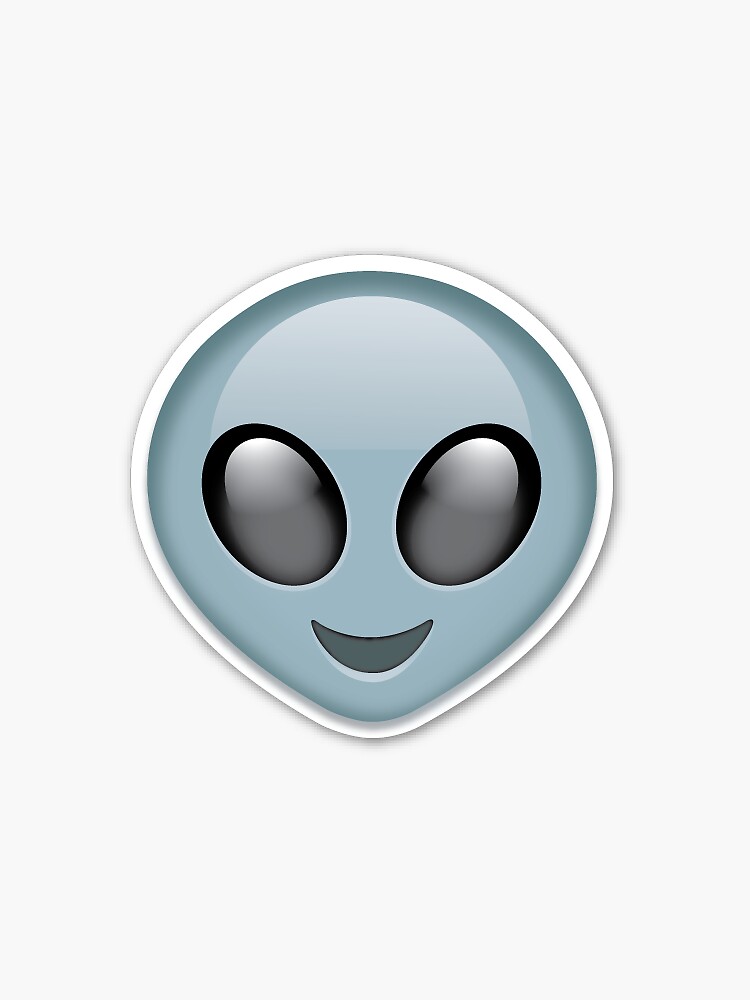 Alien Emoji Sticker For Sale By J Redbubble