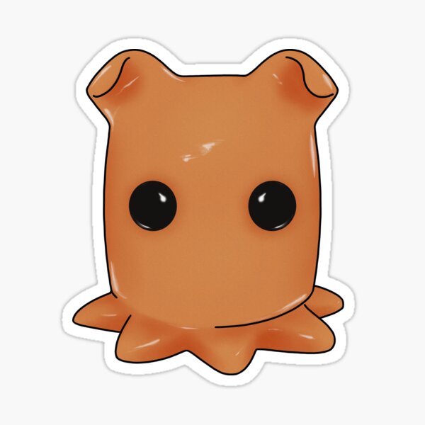 Orange Dumbo Octopus Sticker For Sale By Icetouched Redbubble