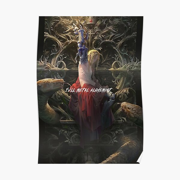 Full Metal Alchemist Edward Snakes Poster For Sale By Hktplsm