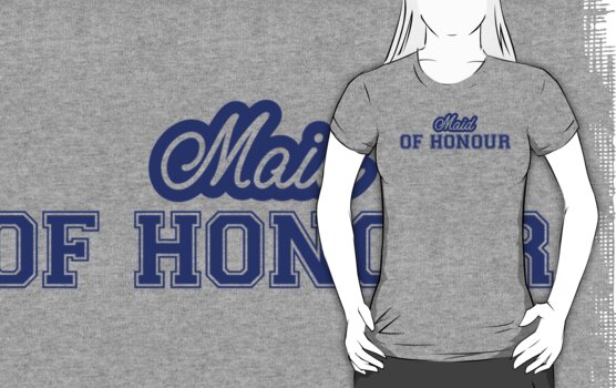 maid of honour t shirt