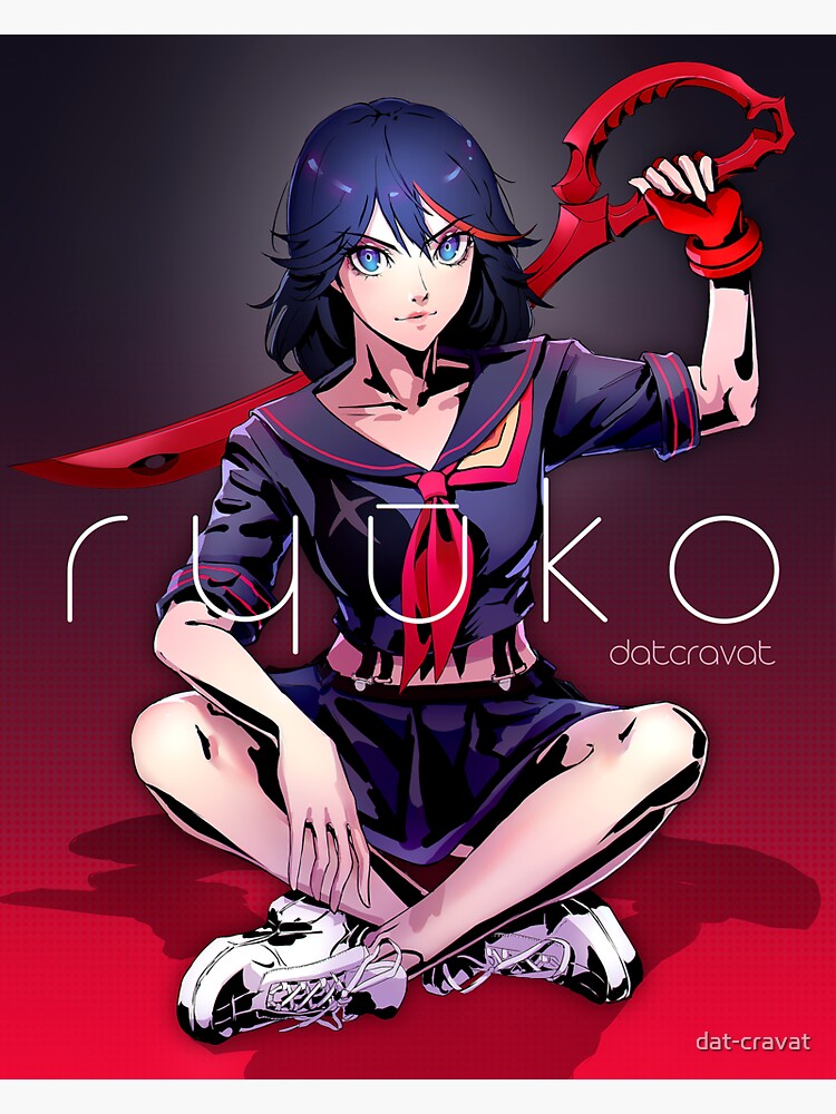 Ryuko Matoi Sticker By Dat Cravat Redbubble