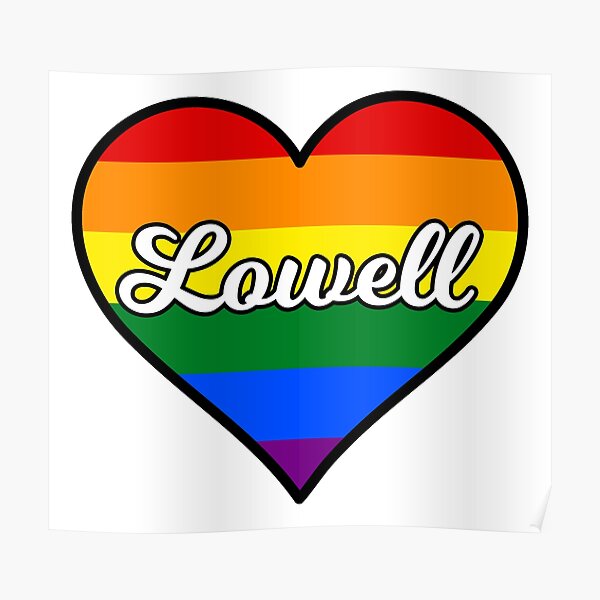 Lowell Massachusetts Gay Pride Heart Poster For Sale By Fearcity