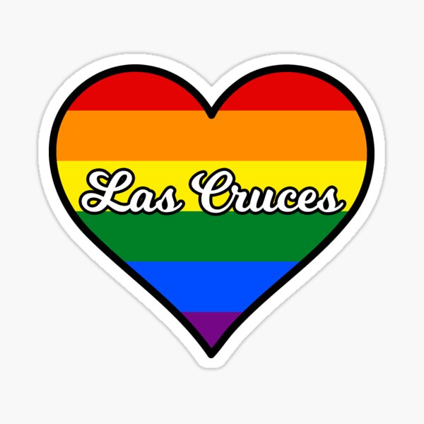 Las Cruces New Mexico Gay Pride Heart Sticker For Sale By Fearcity