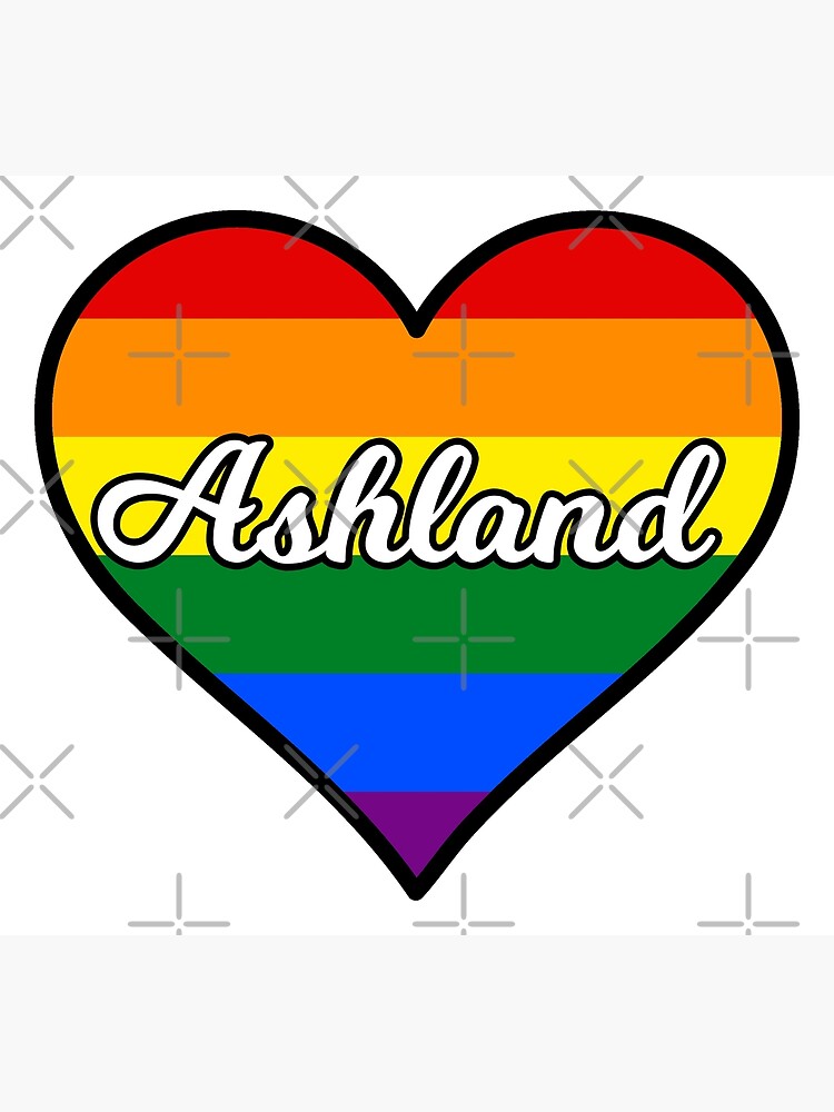 Ashland Oregon Gay Pride Heart Photographic Print For Sale By