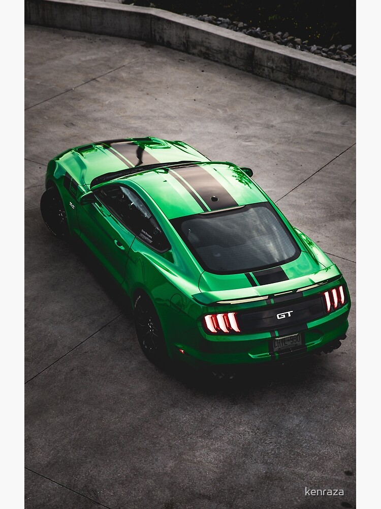 Ford Mustang Gt Muscle Car Poster By Kenraza Redbubble