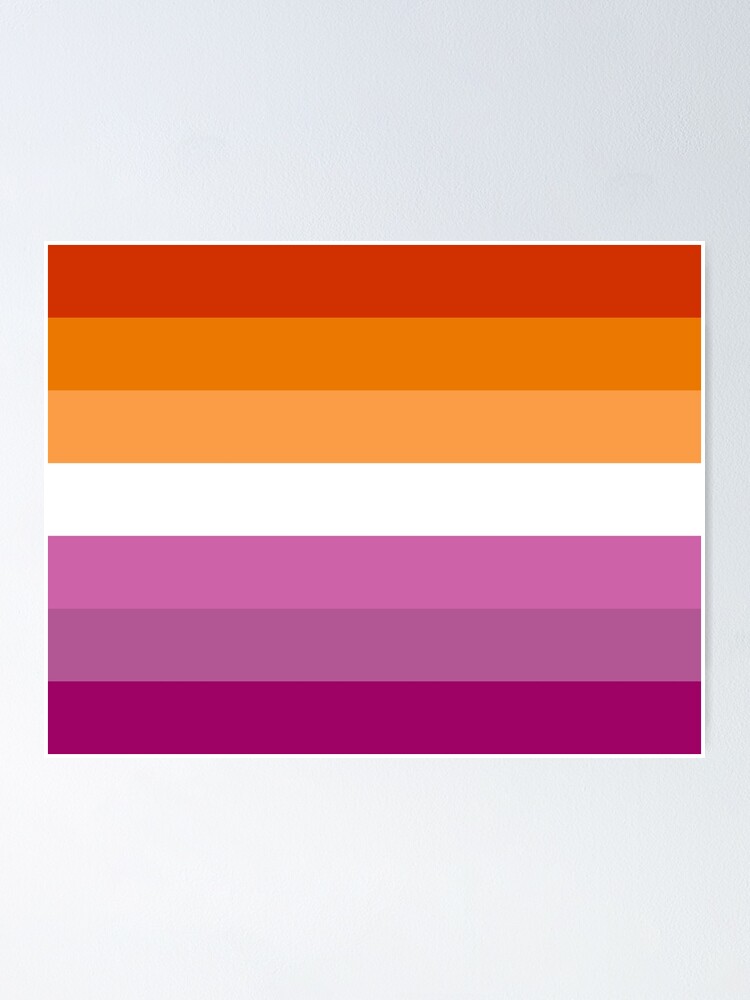 Proud Lesbian Pride Flag Proud Lgbtq Community Pride Flag Poster