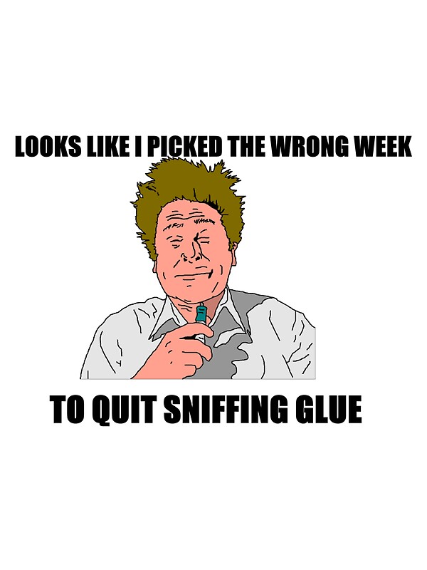 Sniffing glue airplane picture