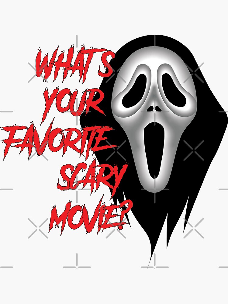 What S Your Favorite Scary Movie Sticker For Sale By Emmahulet