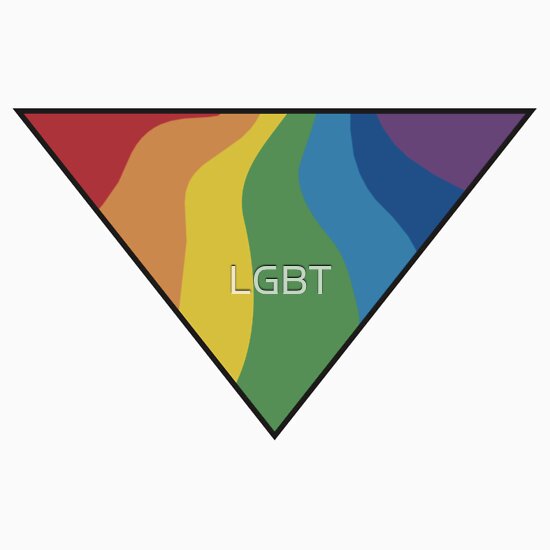 Gay Triangle With Rainbow 94