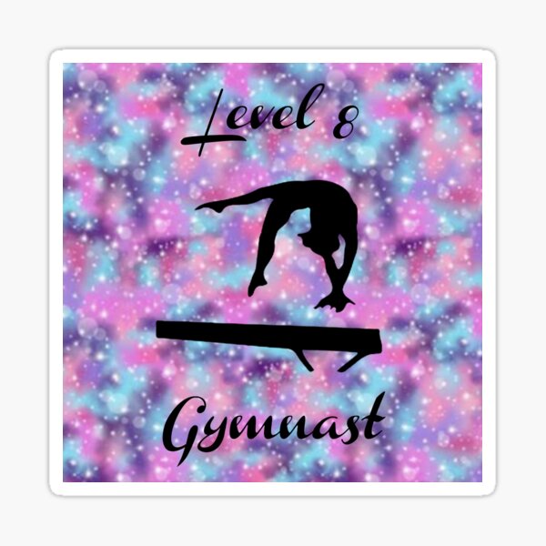 Girls Level 8 Gymnast Pastel Sticker For Sale By Starlit Studios