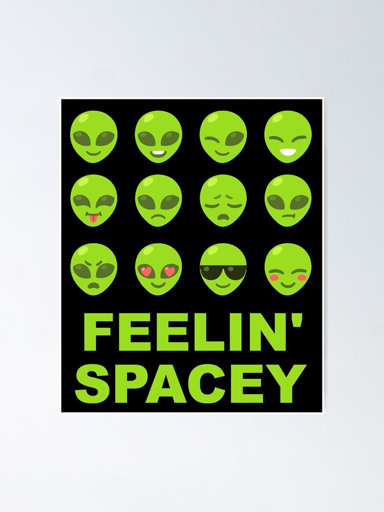 Feeling Spacey Cute Alien Emoji Emoticon Area Outer Space Costume