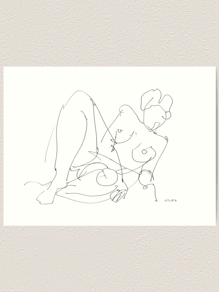 Nude Woman Drawing 5 Art Print For Sale By Gordon Punt Redbubble