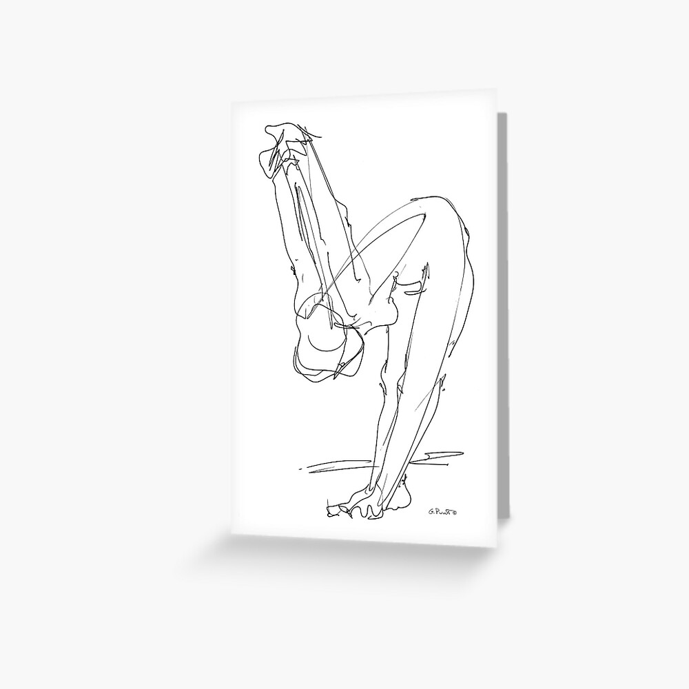 Nude Woman Drawing 9 Greeting Card For Sale By Gordon Punt Redbubble