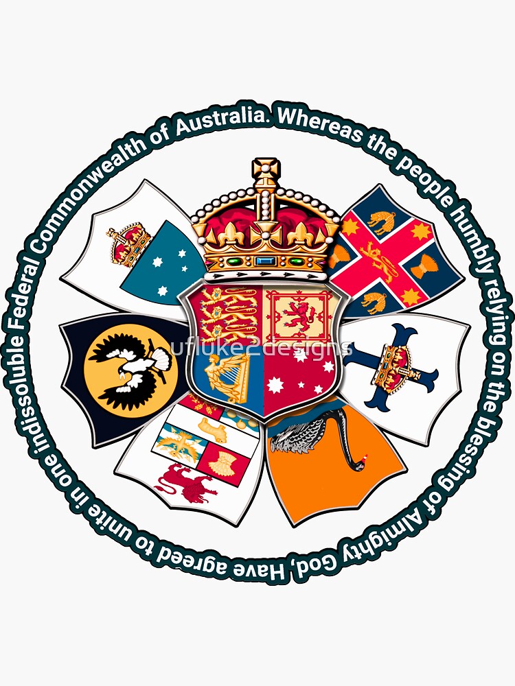 THE GREAT SEAL Commonwealth Of Australia Sticker For Sale By