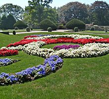 One of the Geometric Gardens at the Breakers by Jane Neill-Hancock
