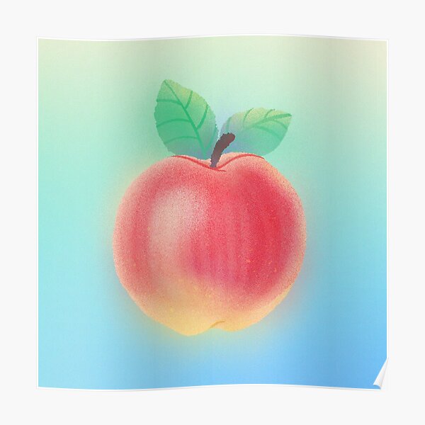 Apple Poster By Goldbarren Redbubble