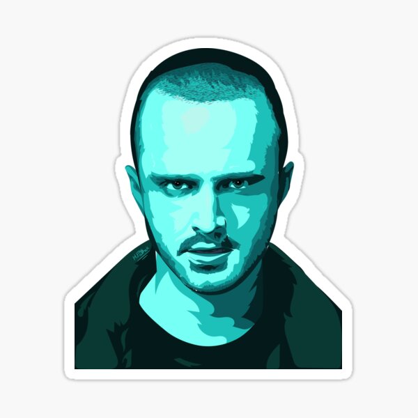 Vector Art Of Jesse Pinkman From The Tv Show Breaking Bad Sticker For