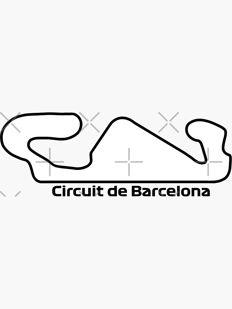 Circuit De Barcelona Catalunya Sticker For Sale By Intothefreud