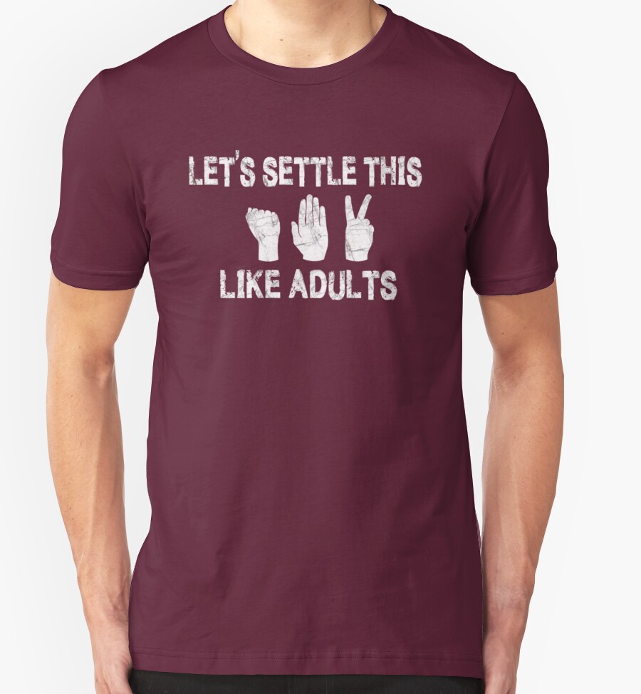 let's settle this like adults shirt walmart