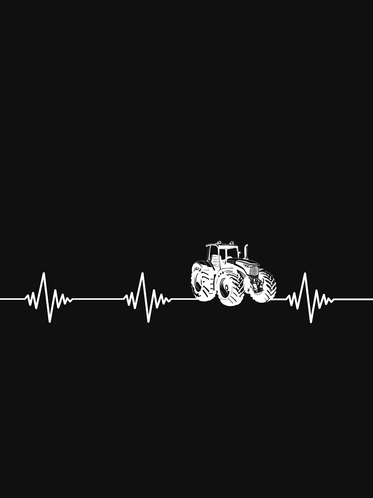 Tractor Heartbeat Farm Agriculture Motive T Shirt For Sale By