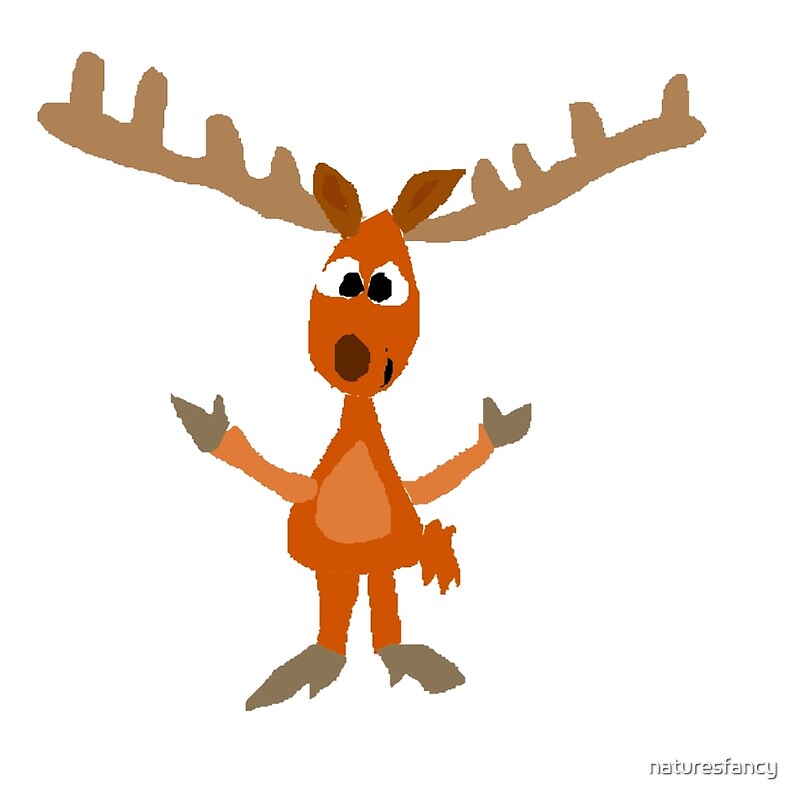 "Funny Cool Moose Art Original" Posters by naturesfancy Redbubble