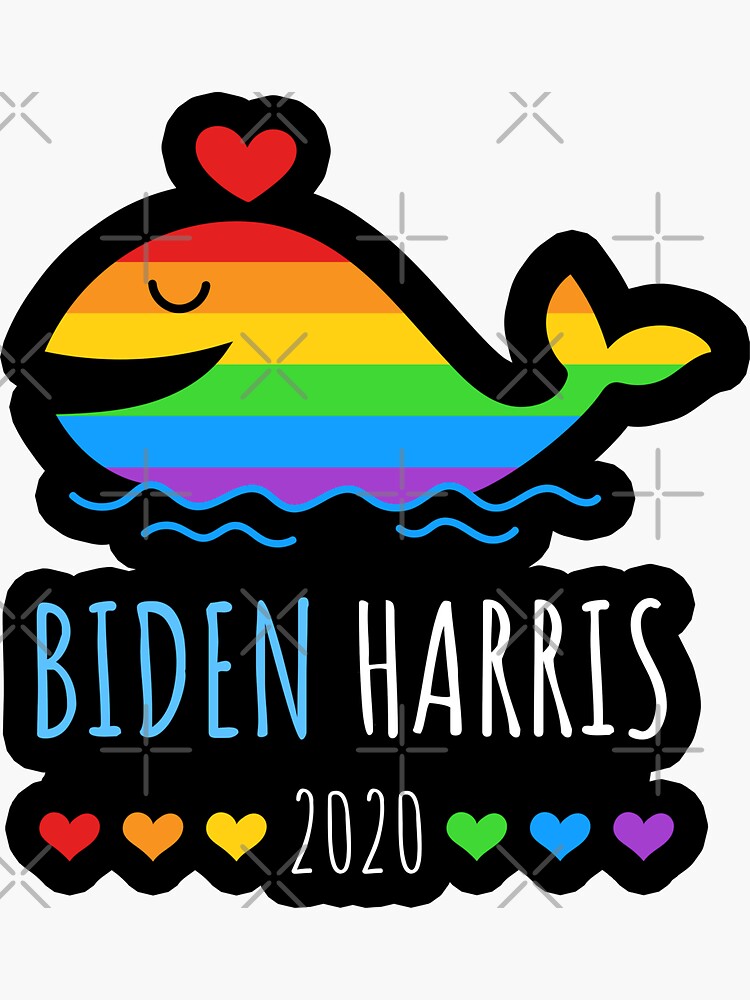 Joe Biden Kamala Harris Rainbow Gay Pride Lgbt Election