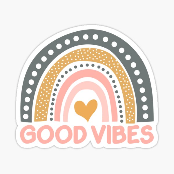 Good Vibes Sticker For Sale By Okihanashop Redbubble