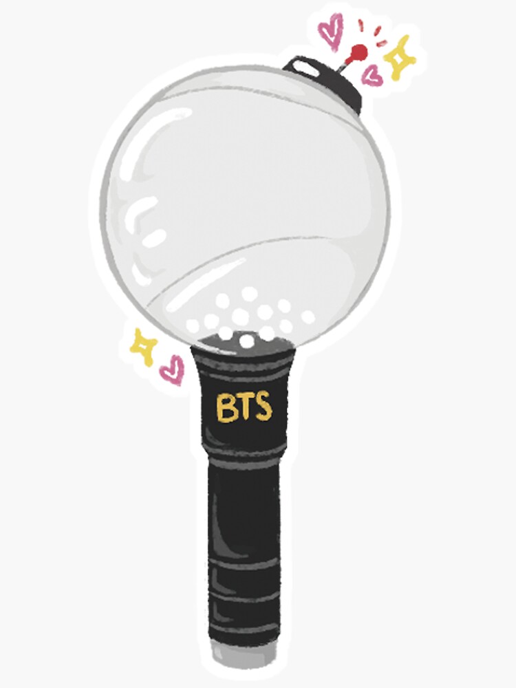 BTS Lightstick Sticker By SourPastel Redbubble