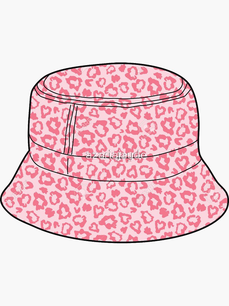 Leopard Print Bucket Hat Sticker For Sale By Azariajayde Redbubble