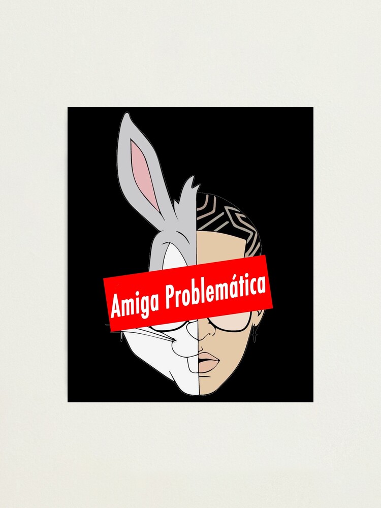 Amiga Problematica Bad Bunny Yo Perreo Sola Yhlqmdlg Red Box Logo Fan