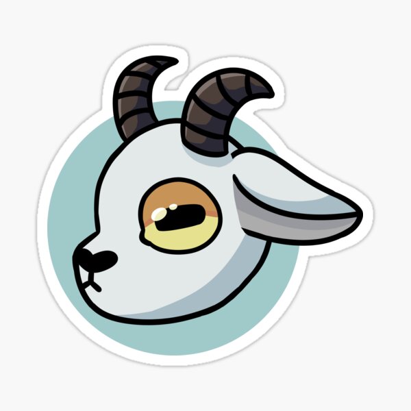 Simple Cute Goat Sticker By TobyFreeman Redbubble