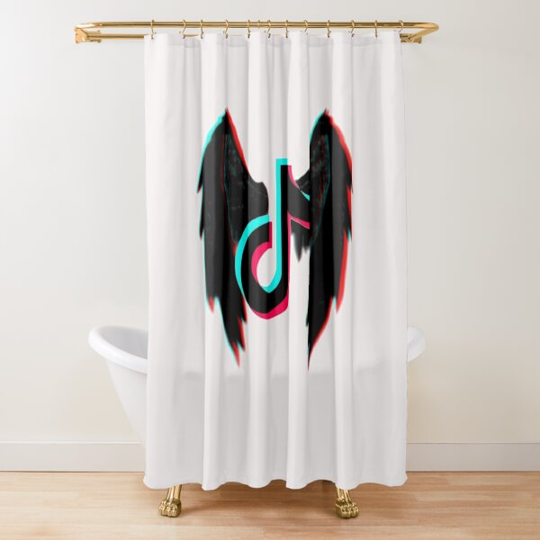 Aesthetic Tik Tok Logo Shower Curtains Redbubble