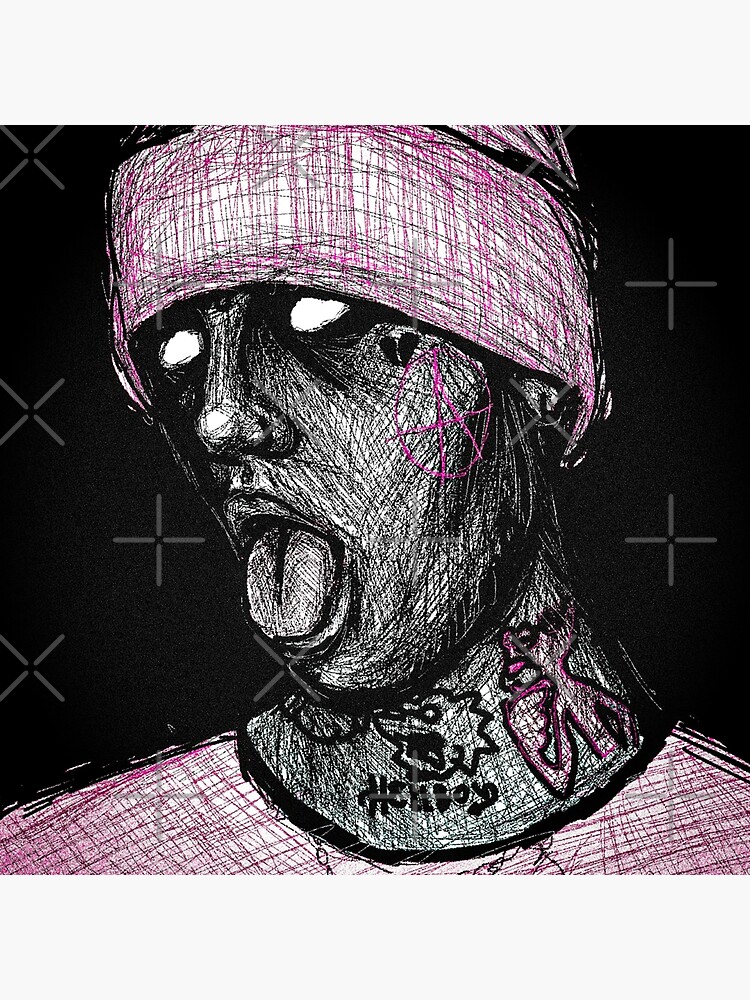LIL PEEP DRAWING Photographic Print By Nataaalka Redbubble