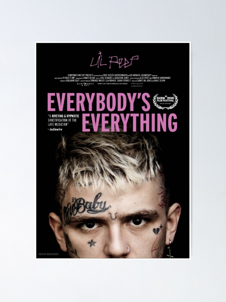 Lil Peep Everybody S Everything Poster Poster By Singlesylvia Redbubble