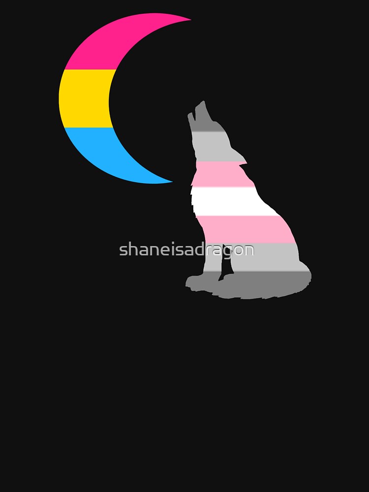 Pansexual Demigirl Wolf Moon T Shirt For Sale By Shaneisadragon