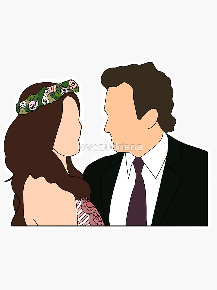 Luke And Lorelai Sticker For Sale By Loveaudriana Redbubble