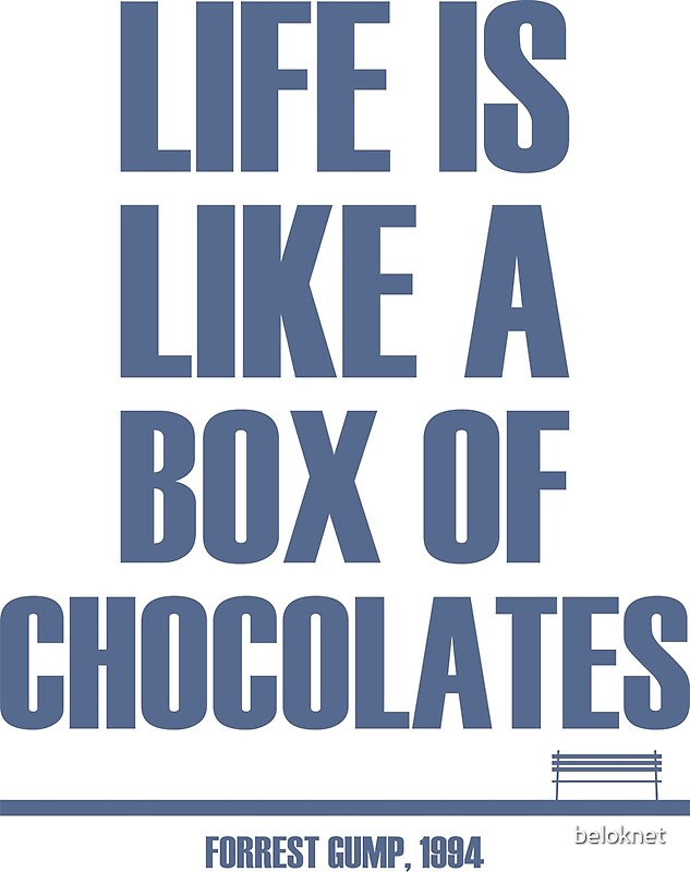 Life Is Like a Box of Chocolates Posters Redbubble