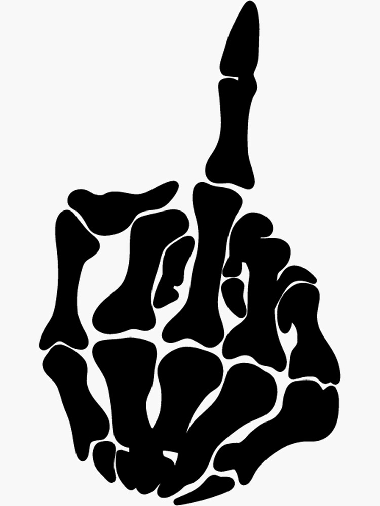 Middle Finger Fuck Off Sticker For Sale By Zainabbhat Redbubble