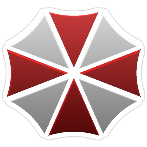 Umbrella Corporation Logo Stickers By Ben Swinscoe Redbubble