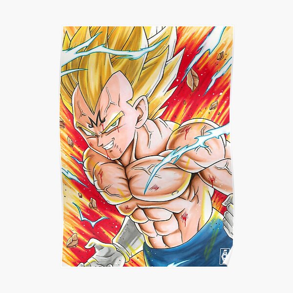 Majin Vegeta Posters Redbubble