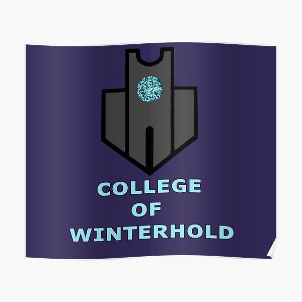 College Of Winterhold Poster For Sale By Neenybear Redbubble