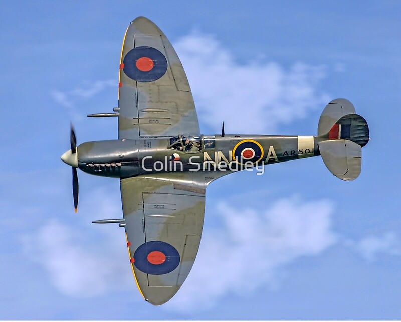 Spitfire Lf Vc Ar Nn A G Awii By Colin Smedley Redbubble