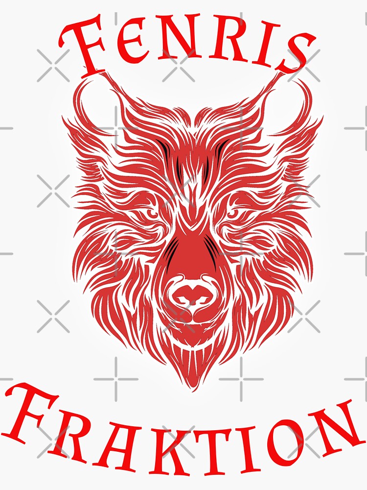 Fenris Wolf Gang Sticker For Sale By Gizmolino Redbubble