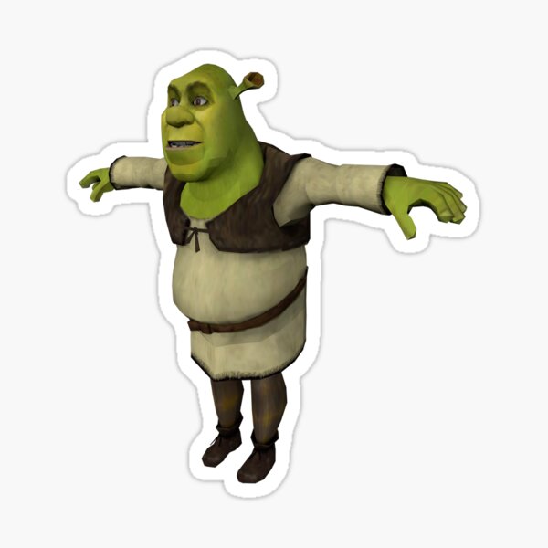 Shrek Meme Sticker For Sale By Sushicatowo Redbubble