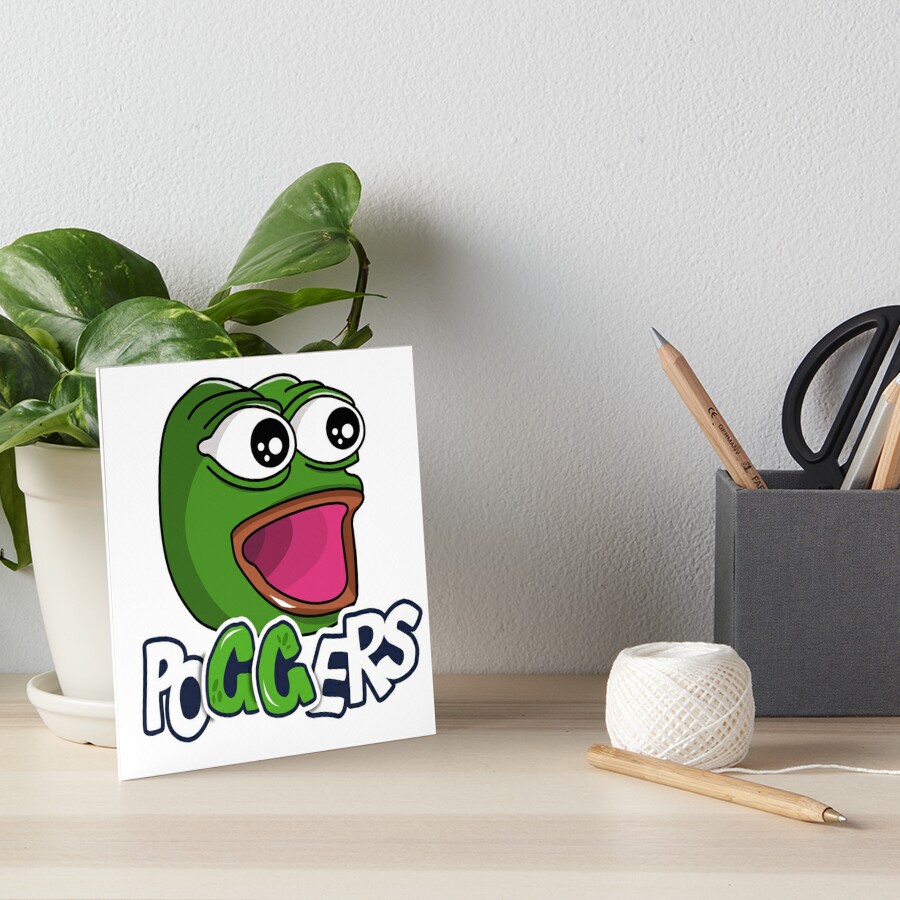 Poggers GG Twitch Emote Pepe The Frog Art Board Print For Sale By