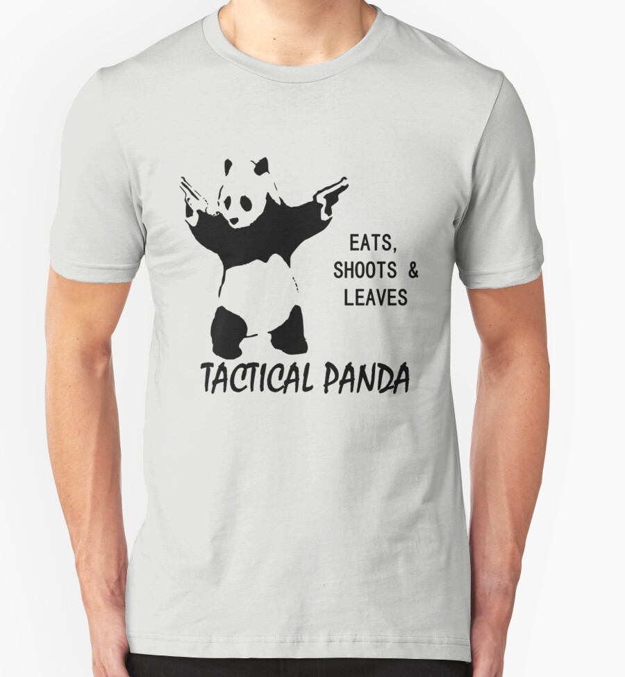 "Tactical Panda Eats Shoots Leaves" T-Shirts & Hoodies by Meiwas