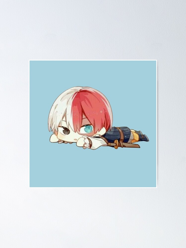 Todoroki Chibi Mha Poster For Sale By Eidlike Redbubble