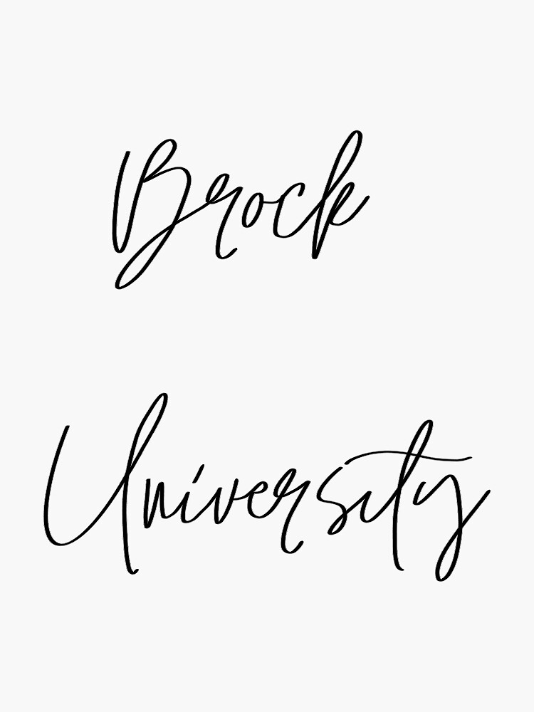 Brock University Sticker By MadsMckenzie Redbubble