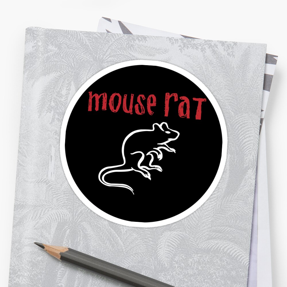 Mouse Rat Logo Sticker By Josiahfrench Redbubble