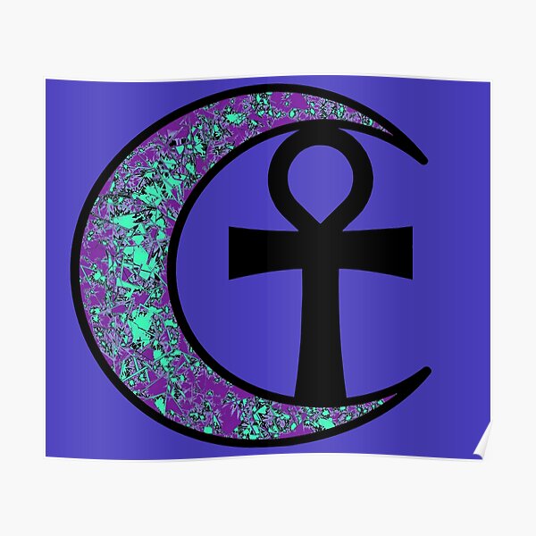 Moon Ankh Poster For Sale By Neenybear Redbubble